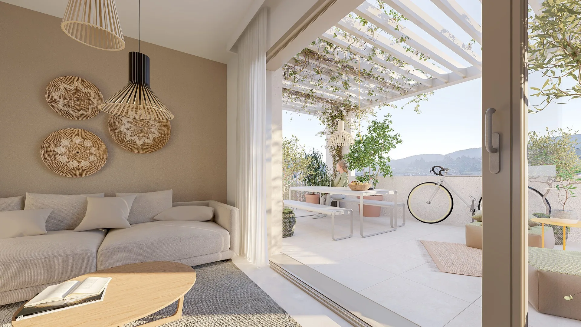 Intérieur contemporain lumineux de la résidence HighGarden