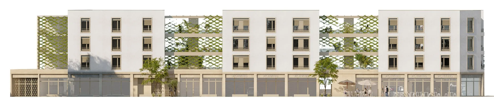 Élévation architecturale du bâtiment